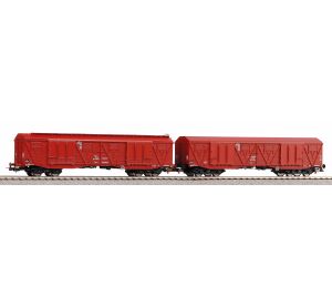 Piko 2er-Set überdachte Großraumwagen 401Ka PKP V - 58232