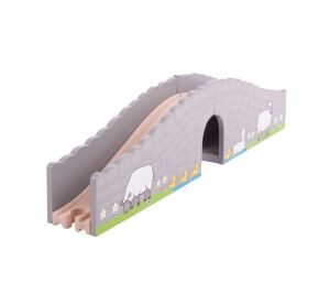 Bigjigs Rail Farm Brücke mit Tunnel