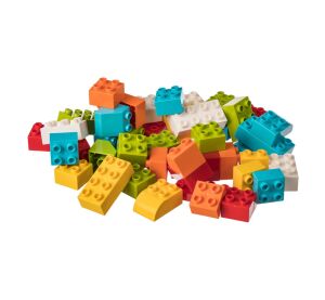 L-W Toys Bausätze für die kleinsten Baumeister BONES 50 Stück