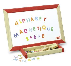 Jeujura Multifunktionale Holztischplatte 44x30 cm mit Zubehör