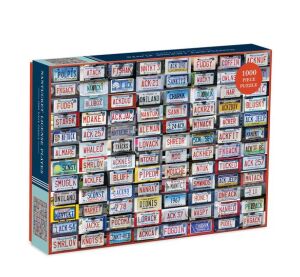 Galison Puzzle Nummernschild Collage 1000 Teile