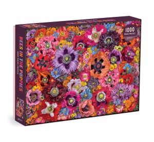 Galison Puzzle Bienen zwischen Mohnblumen 1000 Teile