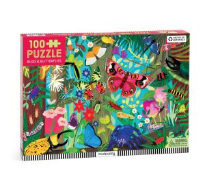 Mudpuppy Puzzle Schmetterlinge und Insekten 100 Teile