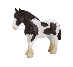 Mojo Clydesdale Pferd schwarzweiß