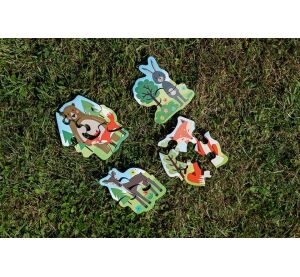 BeWooden 4 Sets Holzpuzzle 2,3,4,5 - Foxy