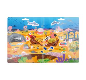 Bigjigs Toys Wiederverwendbare Aufkleber Abenteuer im Meer