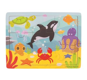 Bigjigs Toys Holzpuzzle Meereswelt