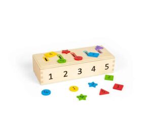 Bigjigs Toys Sortieren von Farben, Formen und Zahlen