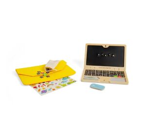Bigjigs Toys Magnetisches Laptop aus Holz