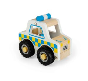 Bigjigs Toys Mini-Polizeiauto aus Holz