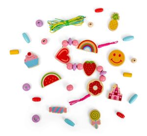 Bigjigs Toys Fröhliche Charme Holzperlen Set