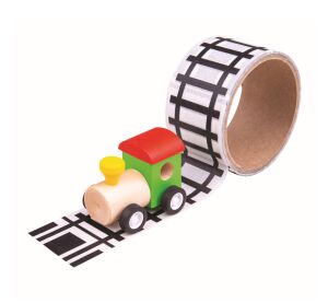 Bigjigs Toys Sticky Tape Tracks mit Maschine