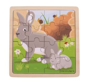 Bigjigs Toys Hase und Kaninchen Puzzle