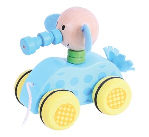 Bigjigs Toys Elefant Ziehspielzeug an einer Schnur