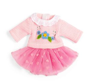 Bigjigs Toys Rosa Tüllrock und Pullover für Puppe 28 cm