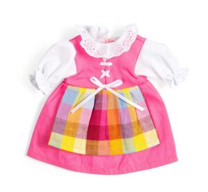 Bigjigs Toys Rosa Kleid mit Schürze für Puppe 28 cm