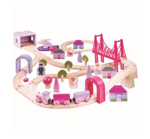 Bigjigs Rail Große hölzerne Prinzessin Zug Spur