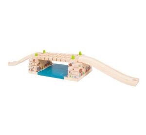 Bigjigs Rail Drehbare Brücke über den Fluss