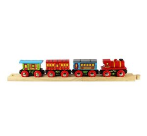 Bigjigs Rail Personenzug + 2 Gleise