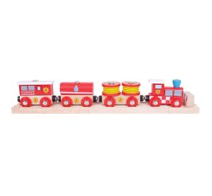 Bigjigs Rail Fire Zug + 3 Gleise