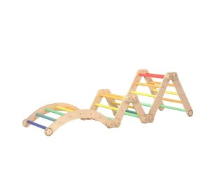 BusyKids Großes faltbares Kletterset Regenbogen