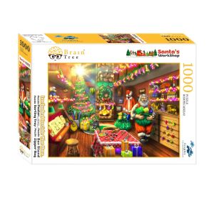 Brain Tree Puzzle Werkstatt des Weihnachtsmanns 1000 Teile