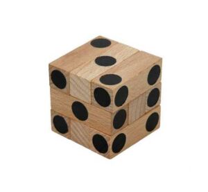 Faltwürfel, Cube - aus Holz
