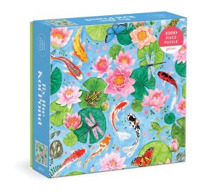Galison Puzzle Teich mit Koi Karpfen 1000 Teile
