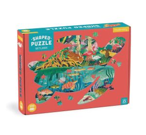 Mudpuppy Puzzle Wetlands in Form einer Schildkröte 300 Teile
