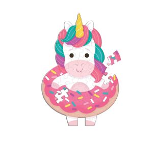 Mudpuppy Puzzle Buntes Einhorn mit Duft 48 Stück