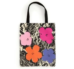 Galison Warhol Flower Canvas Tasche – Rosa