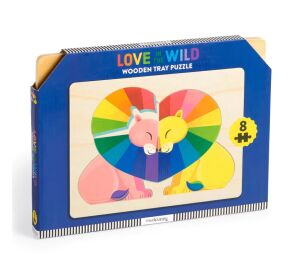 Mudpuppy Holzpuzzle Liebe in der Wildnis