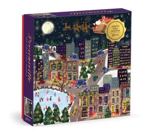 Galison Folienpuzzle Joy Laforme Weihnachtsstadt Presentville 500 Teile