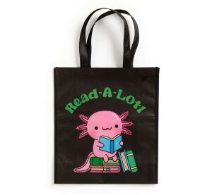 Mudpuppy Wiederverwendbare Einkaufstasche Axolotl liest