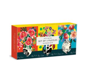 Galison Puzzle Kitty McCall 120 Teile 3in1