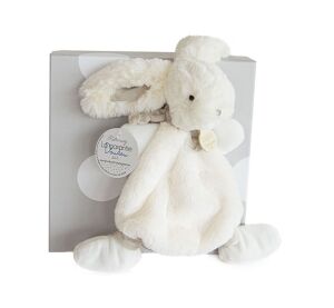 Doudou-Geschenkset - Plüschkaninchen Creme 26 cm