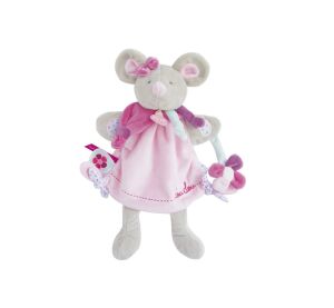 Doudou Plüschpuppe Maus 28 cm