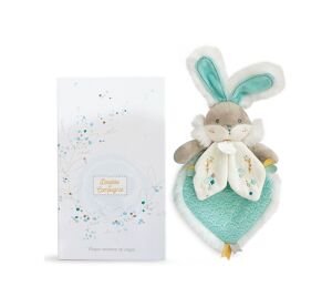Doudou-Geschenkset - Toy türkis Freund Kaninchen 24 cm