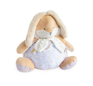 Doudou Weißes Kaninchen mit Stauraum für Pyjamas 38 cm