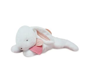 Doudou Plüschkaninchen mit dunkelrosa Bommel 65 cm
