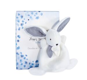 Doudou Geschenkbox blau - Mini Kaninchen 17 cm
