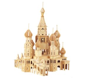 Woodcraft Holzpuzzle 3D Kirche Petersburg