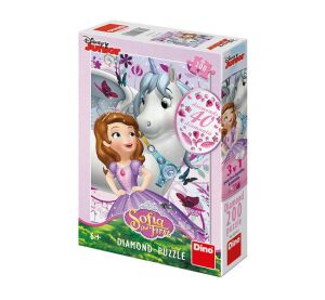 Dino Puzzle Sofia und das Einhorn 200 Teile