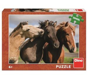 Dino Puzzle Bunte Pferde 300 XL Teile