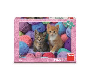 Dino Puzzle Kätzchen in Wolle 300 XL Teile