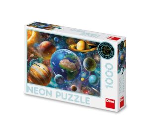 Dino Puzzle Planets neon 1000 Teile