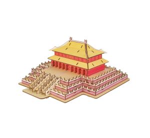Woodcraft Hölzernes 3D puzzle Die Halle der Höchsten Harmonie