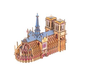 Woodcraft Hölzernes 3D puzzle Kathedrale Notre-Dame