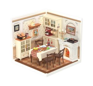 RoboTime 3D-Puzzle Miniaturhaus Gemütliches Esszimmer