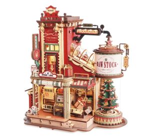 RoboTime 3D-Puzzle Spieluhr aus Holz Magische Geschenkefabrik